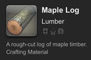 A wood of travelers and of the giving of oneself to others in generosity, our maple wood comes harvested from groves near Treespeak in the North Shroud. We stock both hard and soft maple wood—please inquire. Slightly reddish in color and fragrant.