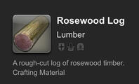 A remarkably vibrant and beautiful wood harvested from the East Shroud’s brambles. Attunes easily to the element of fire and is said to heal the spirit of impurities. Very hard.
